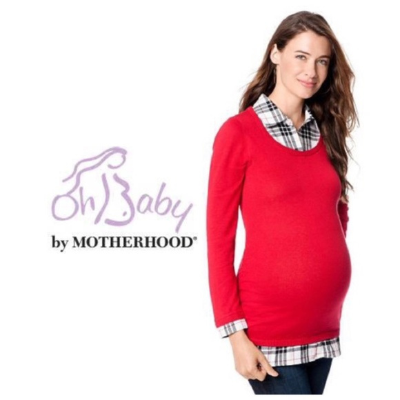 Oh Baby by Motherhood Sweaters - SOLD Oh Baby Motherhood Maternity Red Sweater L